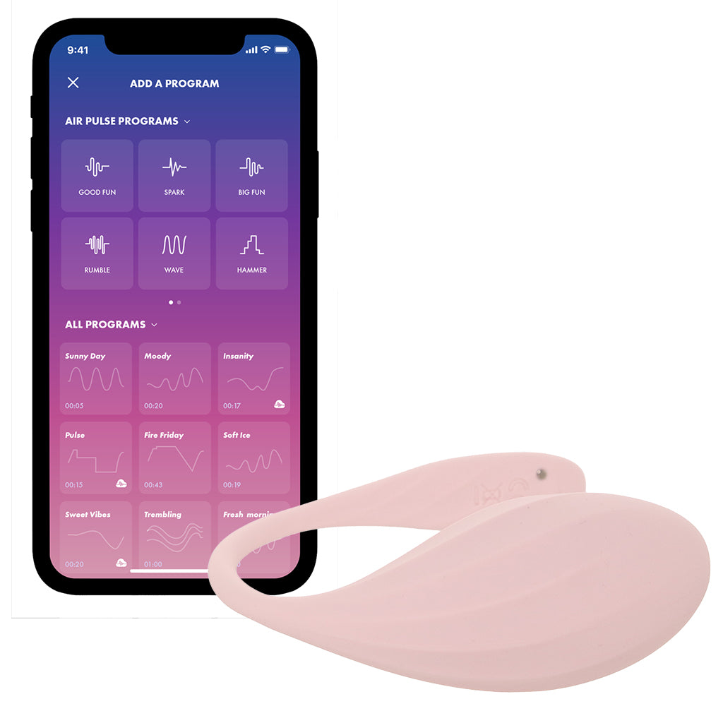 Satisfyer Ribbed Petal Wearable Vibe in Rose Vibrators > Wearable & Panty Vibrators
