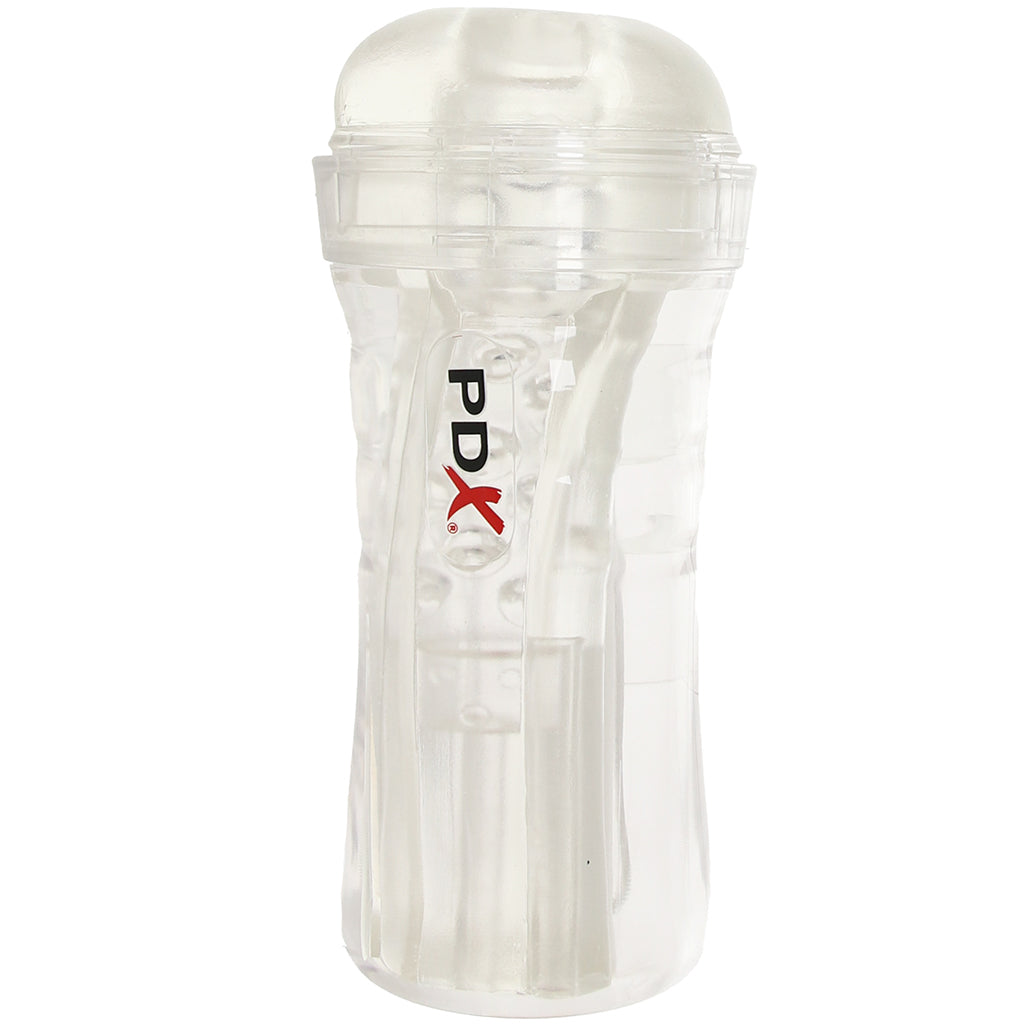 PDX Elite ViewTube Plus See-Thru EZ-Grip Stroker Male Masturbators > Discreet Masturbators