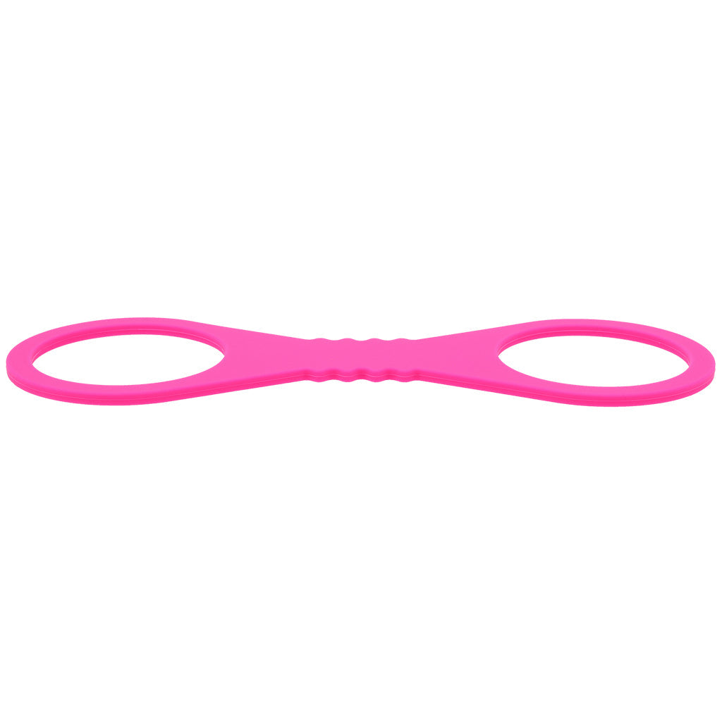 Sex & Mischief Hot Pink Silicone Cuffs in Large Bondage and Fetish > Wrist and Ankle Cuffs