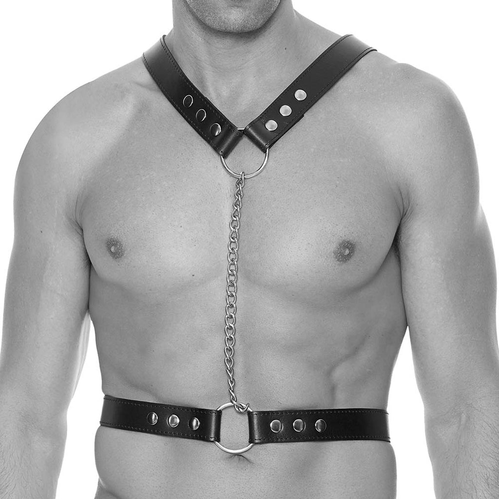 Ouch! Twisted Bit Bonded Leather Harness Bondage and Fetish > Tools & Accessories