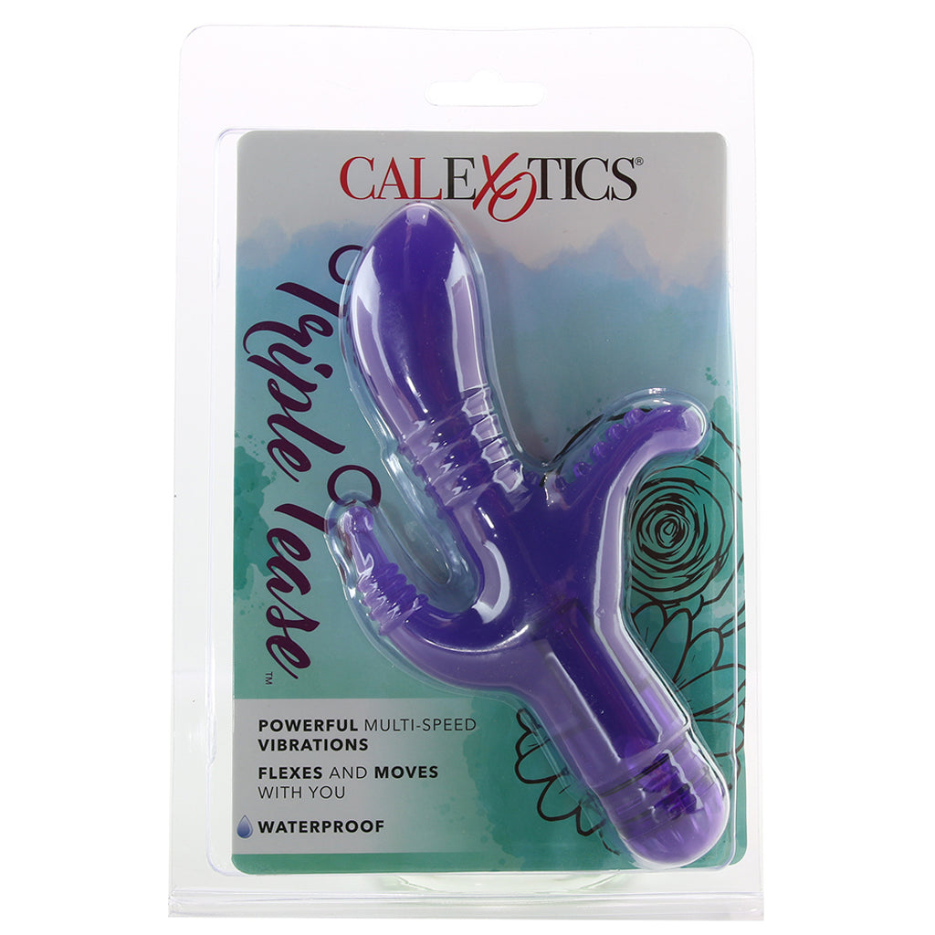 Triple Tease Vibe in Purple Vibrators > Double Penetration