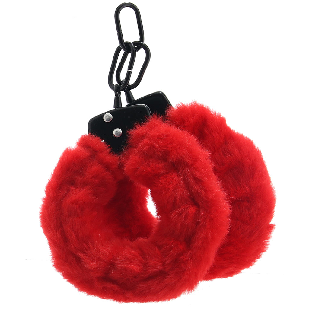 Master Series Cuffed in Fur Wrist Cuffs in Red Bondage and Fetish > Wrist and Ankle Cuffs
