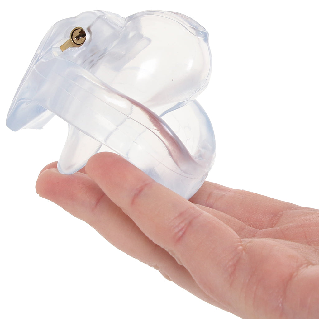 Blueline Small Dick Acrylic Mini Chastity Cage Bondage and Fetish > Cock and Ball Devices