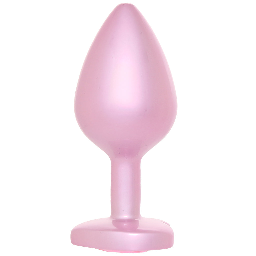 Booty Bling Pink Metal Jewelled Butt Plug in Medium Anal Sex Toys > Butt Plugs
