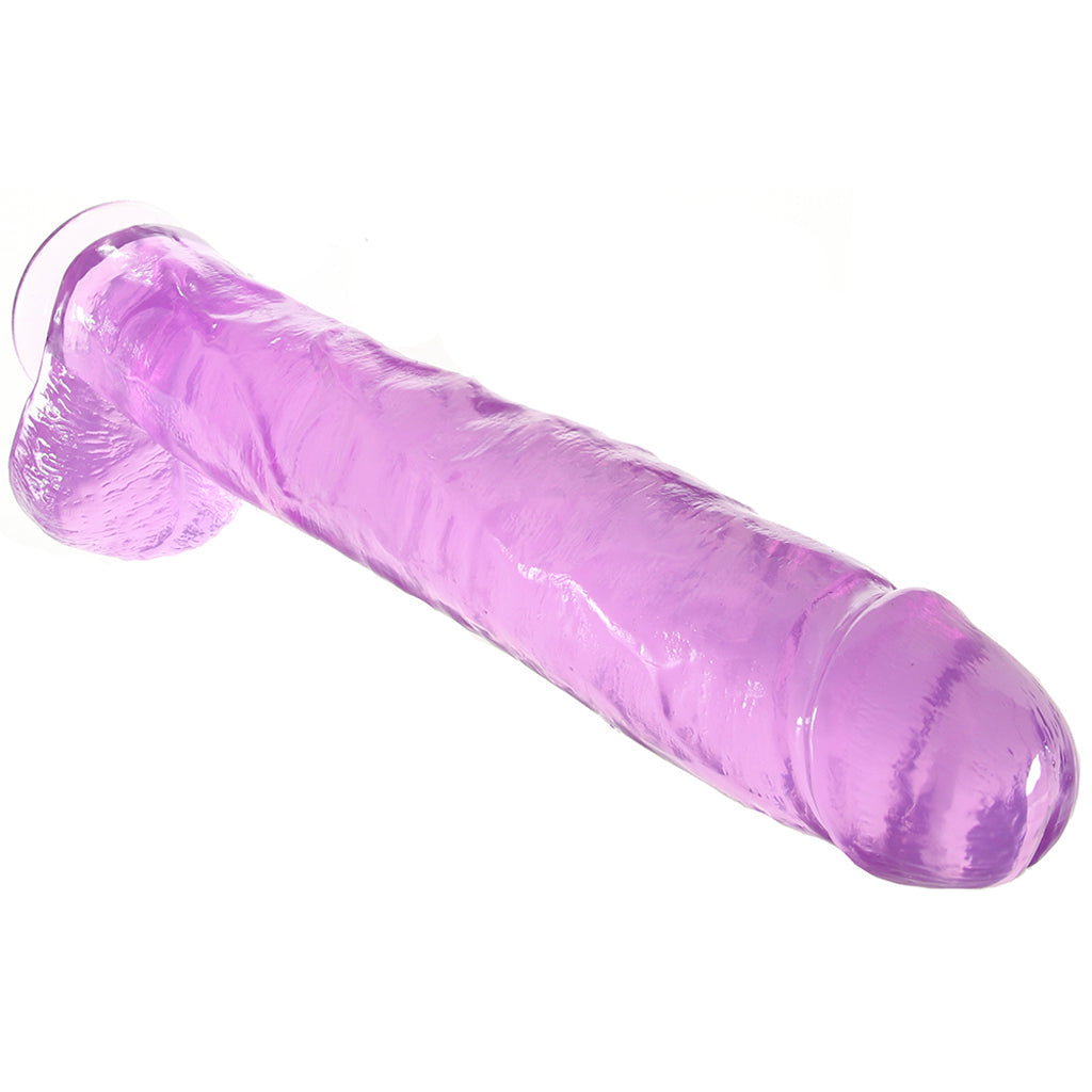 B Yours Plus Hefty n’ Hung 14 Inch Ballsy Dildo in Purple Dildo Sex Toys > Realistic Dildos