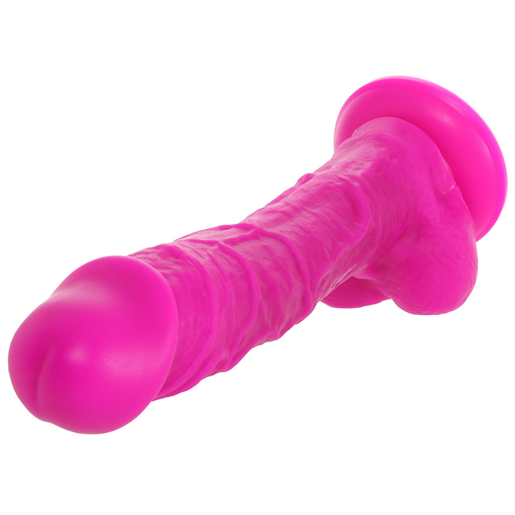 Colours 8 Inch Dual Density Silicone Dildo in Purple Dildo Sex Toys > Realistic Dildos