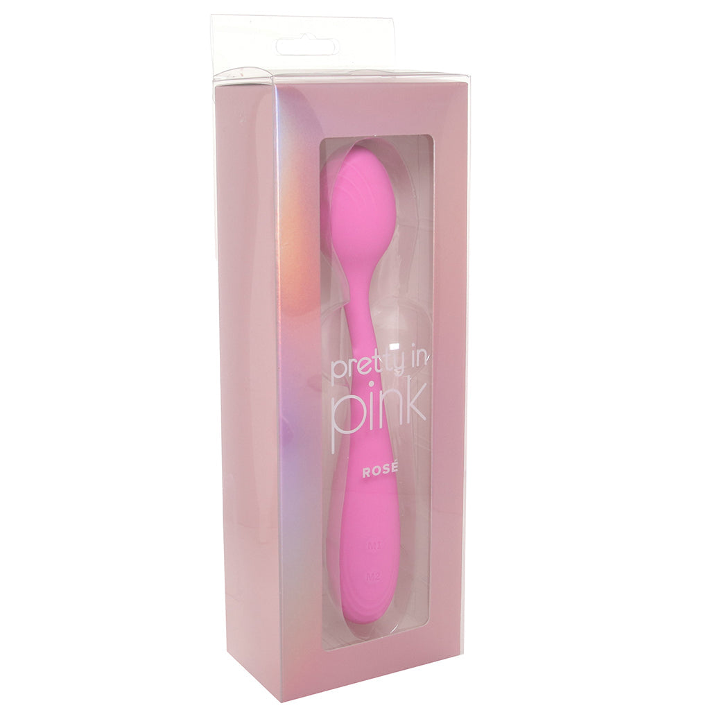 Pretty in Pink Rosé Poseable Vibe Vibrators > G-Spot Vibrators
