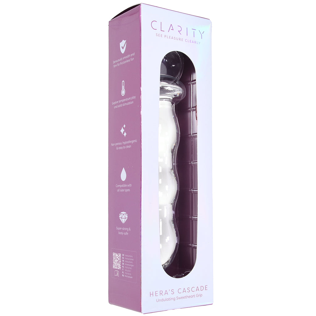 Clarity Hera's Cascade Glass Dildo Dildo Sex Toys > Non-Phallic Dildos
