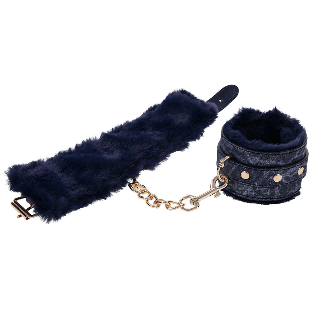 Sex & Mischief Cougar Fur Handcuffs Bondage and Fetish > Wrist and Ankle Cuffs