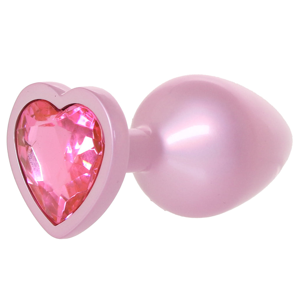 Booty Bling Pink Metal Jewelled Butt Plug in Medium Anal Sex Toys > Butt Plugs