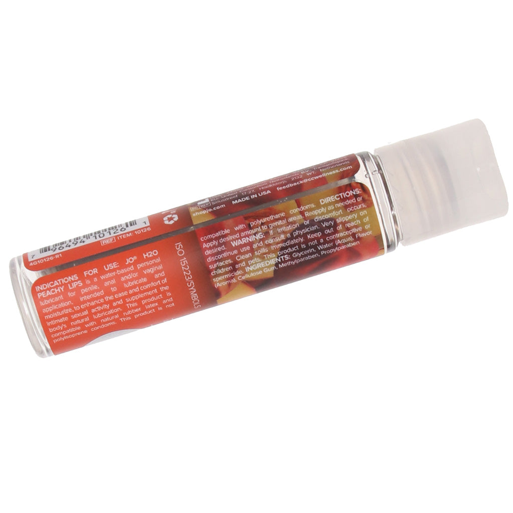 H2O Flavored Lube 1oz/30ml in Peachy Lips Lubes and Lotions > Flavored Sex Lubes