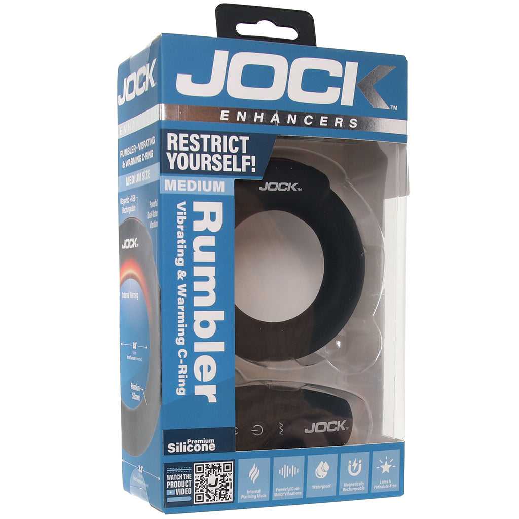 Jock Rumbler Vibrating & Warming Cock Ring in Medium Cock Rings