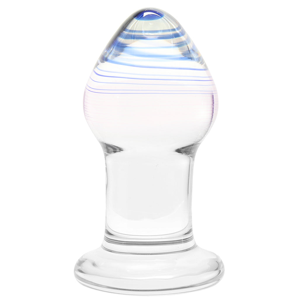 gläs Amethyst Rain Glass Butt Plug Anal Sex Toys > Butt Plugs