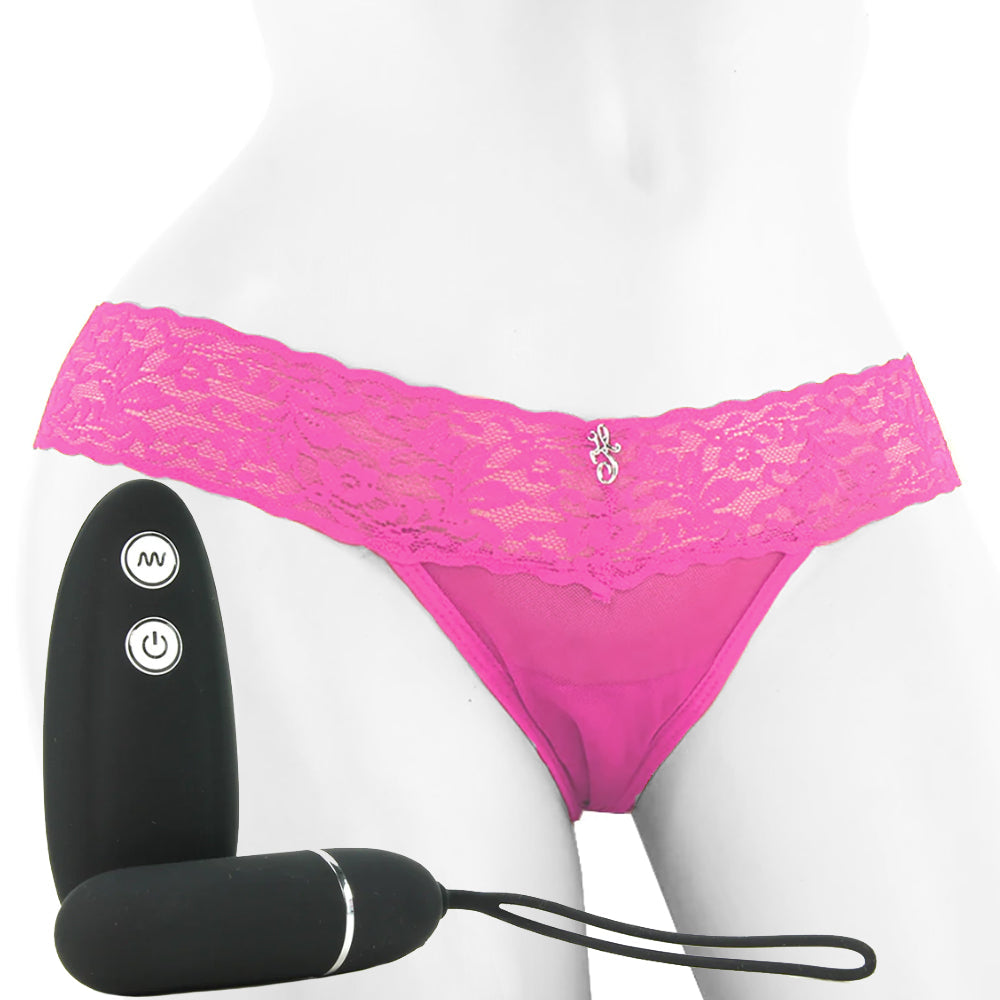 Wireless Remote Vibrating Pink Panties /L Vibrators > Wearable & Panty Vibrators