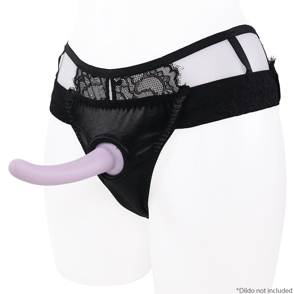 Bedroom Bliss Belle Panty Harness & Garter in Small Dildo Sex Toys > Strap-On and Harnesses