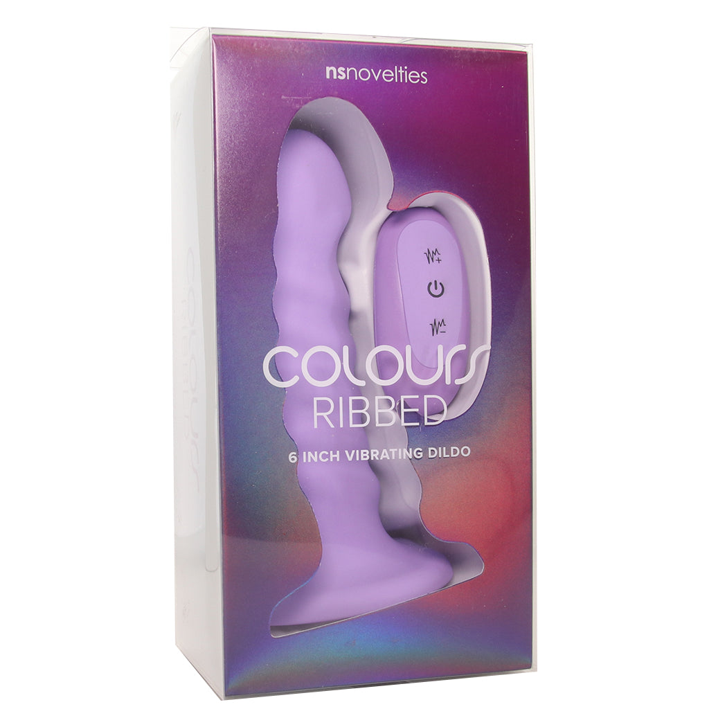 Colours 6 Inch Ribbed Remote Vibe in Purple Vibrators > G-Spot Vibrators