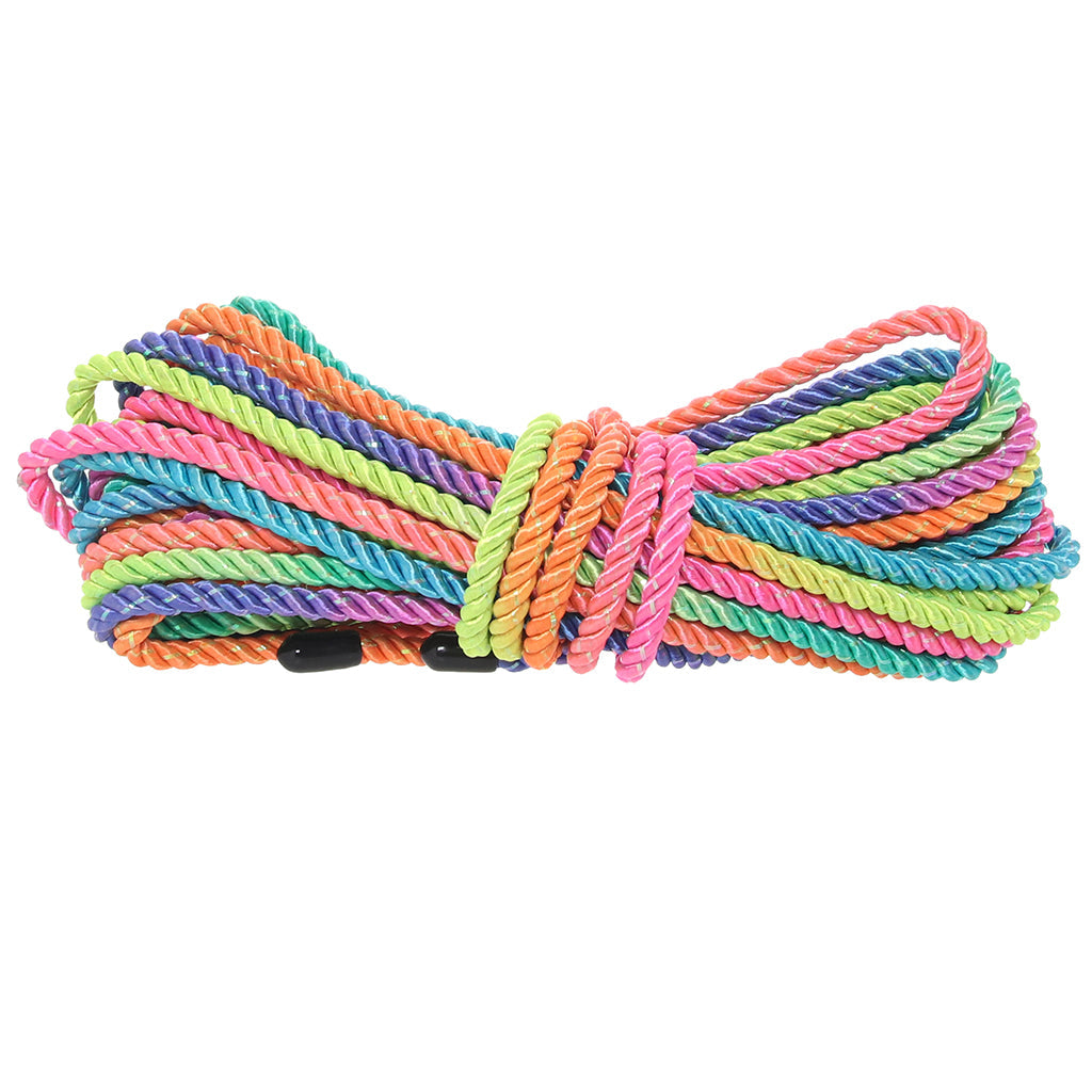 Ouch! 32.8'/10m Bondage Rope in Vibrant Rainbow Bondage and Fetish > Restraints