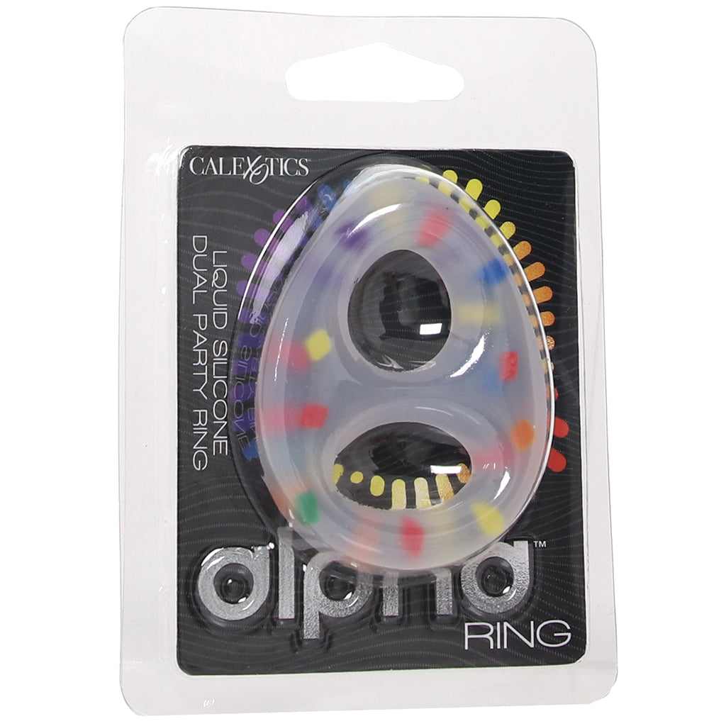 Alpha Dual Party Silicone Cock Ring Cock Rings