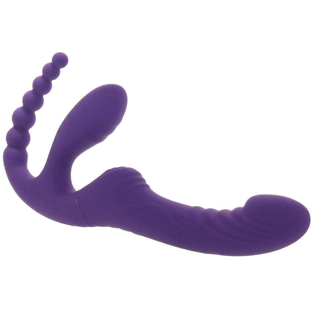 Playboy Hug It Out Strapless Strap-on Vibe Vibrators > Strap-On & Wearable