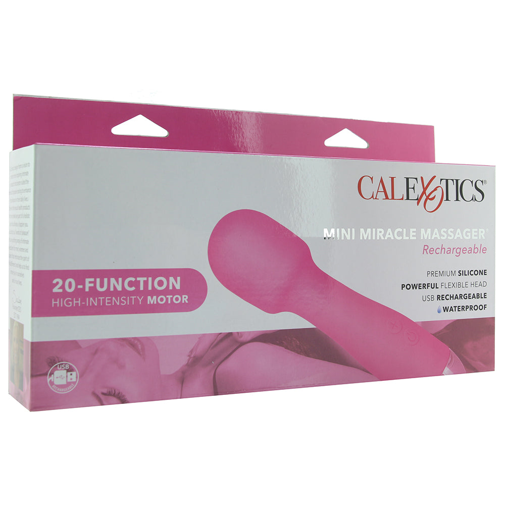 Mini Miracle Rechargeable Silicone Wand Massager Vibrators > Wands