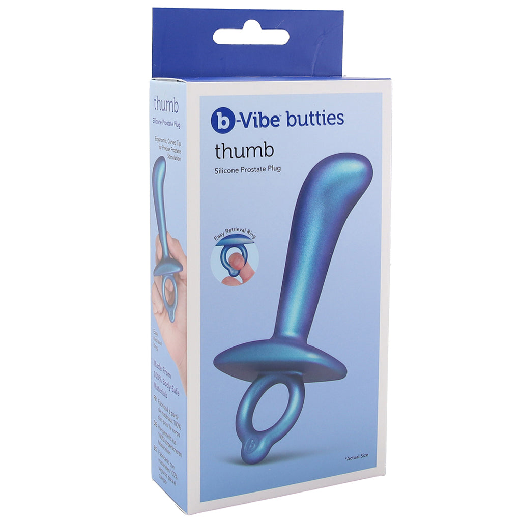 b-Vibe Butties Thumb Silicone Prostate Plug Anal Sex Toys > Butt Plugs