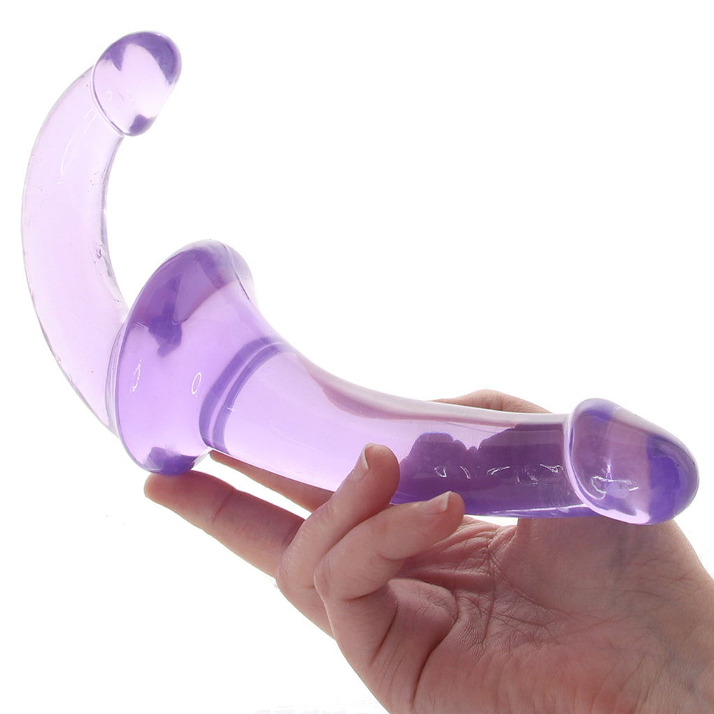 Strapless Strap-On Wearable Jelly Dildo in Purple Dildo Sex Toys > G-Spot Dildos