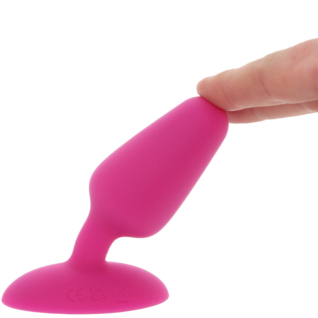 Bang! Vibrating Silicone Butt Plug in Pink Anal Sex Toys > Butt Plugs