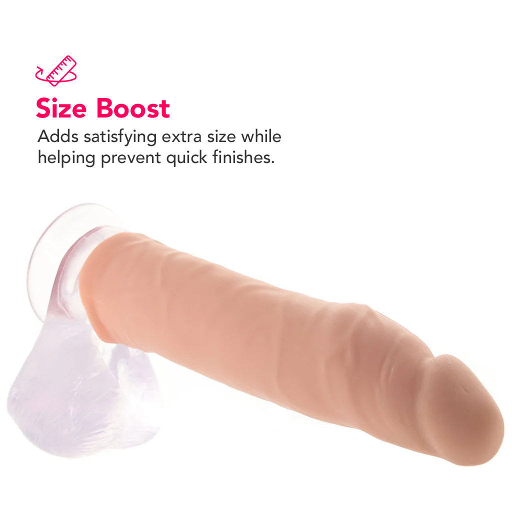 RealRock Penis Sleeve 7 Inch Extender in White Male Enhancement > Extenders and Sleeves