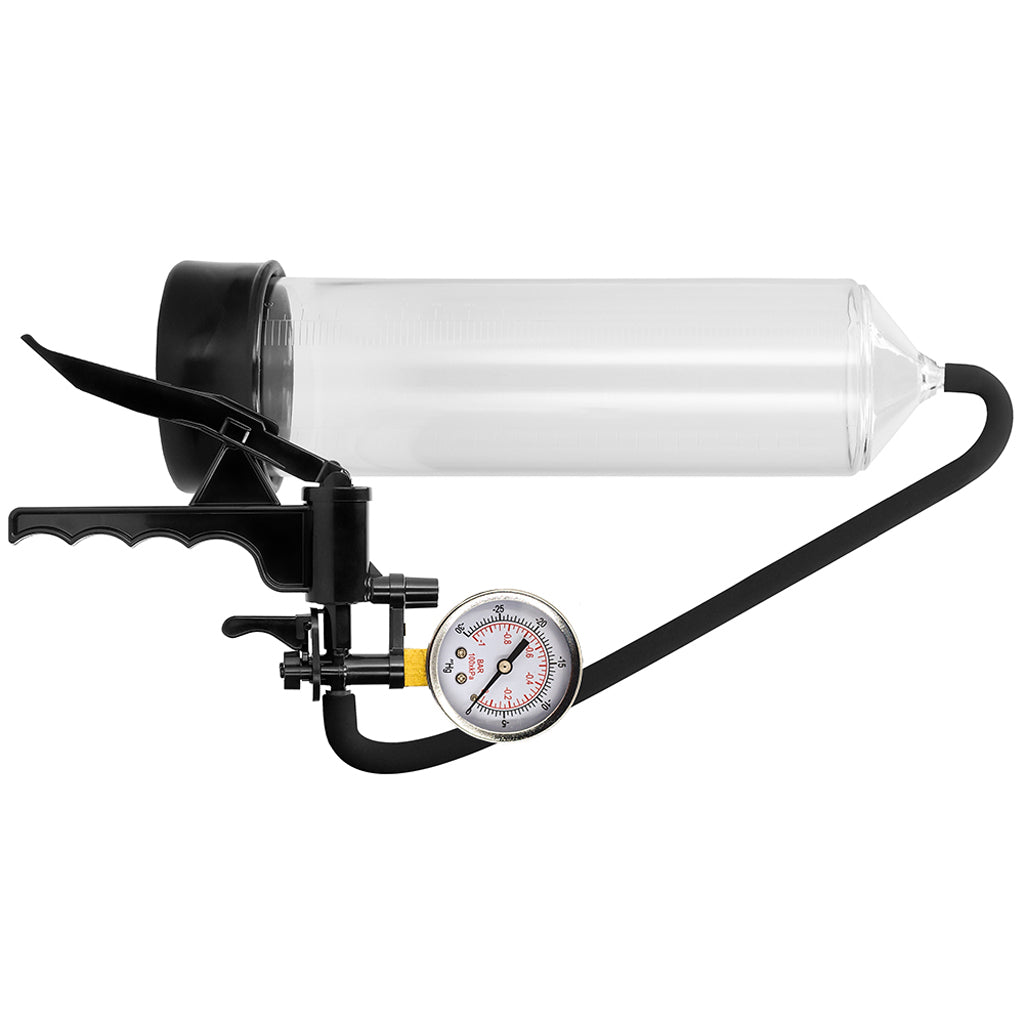 Pumped Elite Beginner Pump with PSI Gauge in Clear Male Enhancement > Penis Pumps