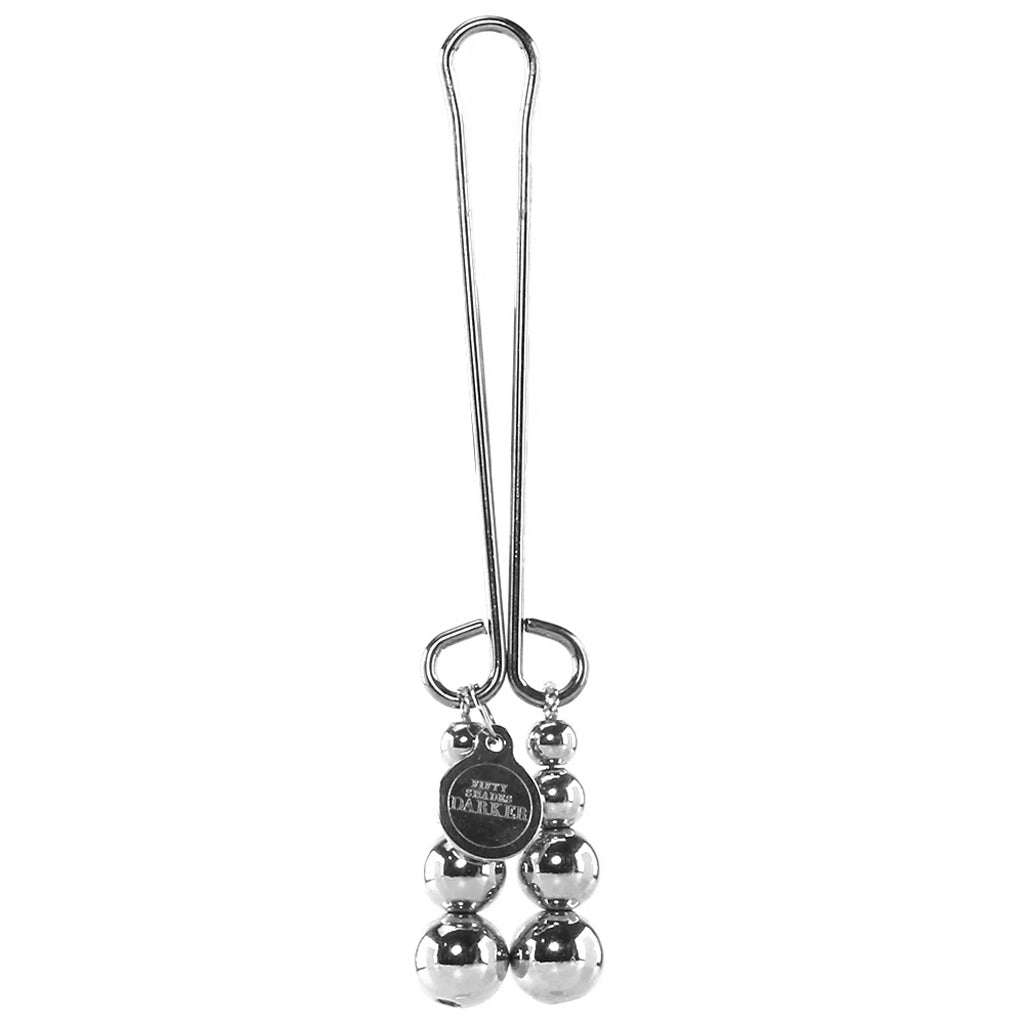 Just Sensation Beaded Clitoral Clamp Bondage and Fetish > Nipple Stimulators & Clamps