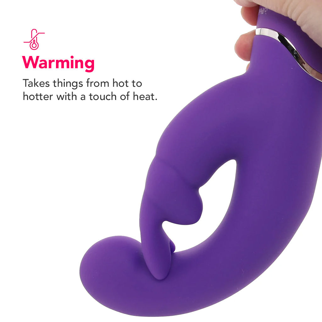 PinkCherry Warming G-Spot Rabbit Vibe in Purple Vibrators > Rabbit Vibrators