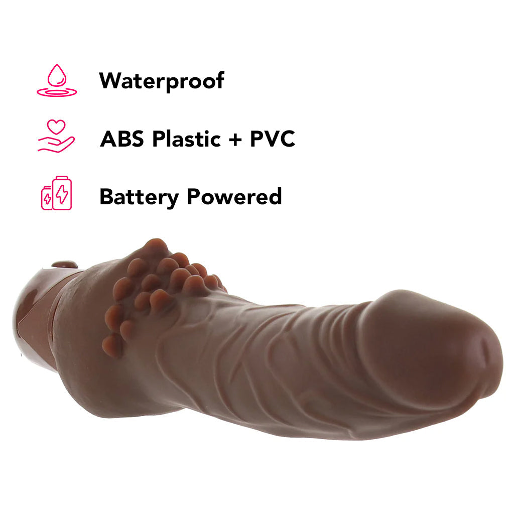 Waterproof Power Stud Cliterrific Vibe in Brown Vibrators > Realistic Vibrator Dildos