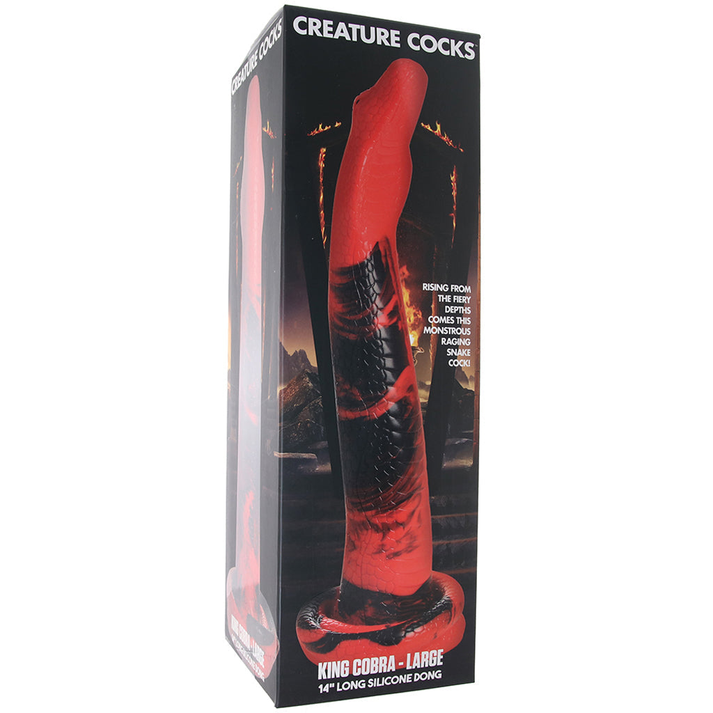 Creature Cocks King Cobra Large Silicone Dildo Dildo Sex Toys > Non-Phallic Dildos