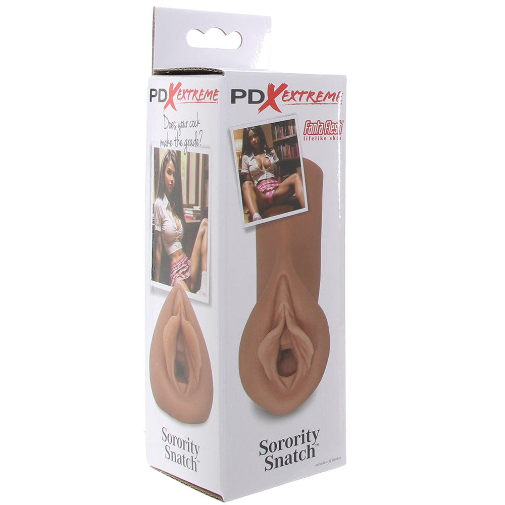 PDX Extreme Sorority Snatch Stroker in Brown Male Masturbators > Pocket Strokers