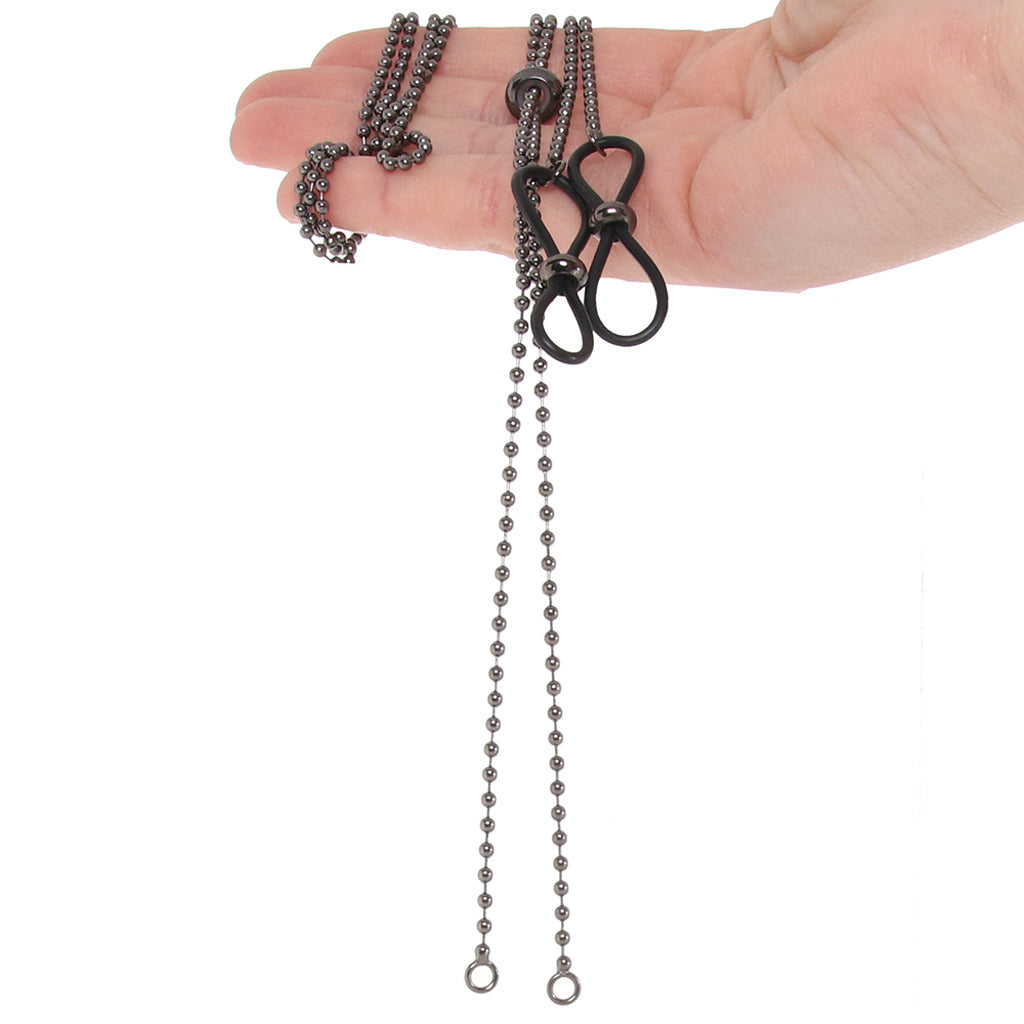 Ex's & Oh's Body Jewelry with Nipple Ties Bondage and Fetish > Tools & Accessories