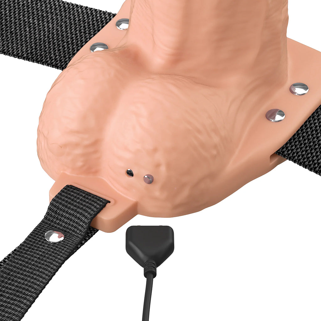 Fantasy X-tensions 8 Inch Hollow Strap-On Vibe in Light Male Enhancement > Extenders and Sleeves