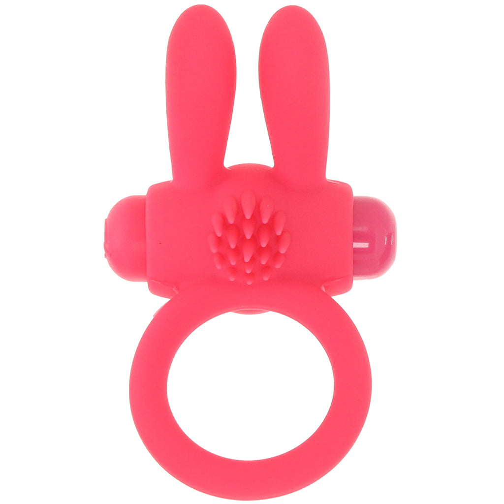 Neon Rabbit Vibrating Cock Ring in Pink Cock Rings