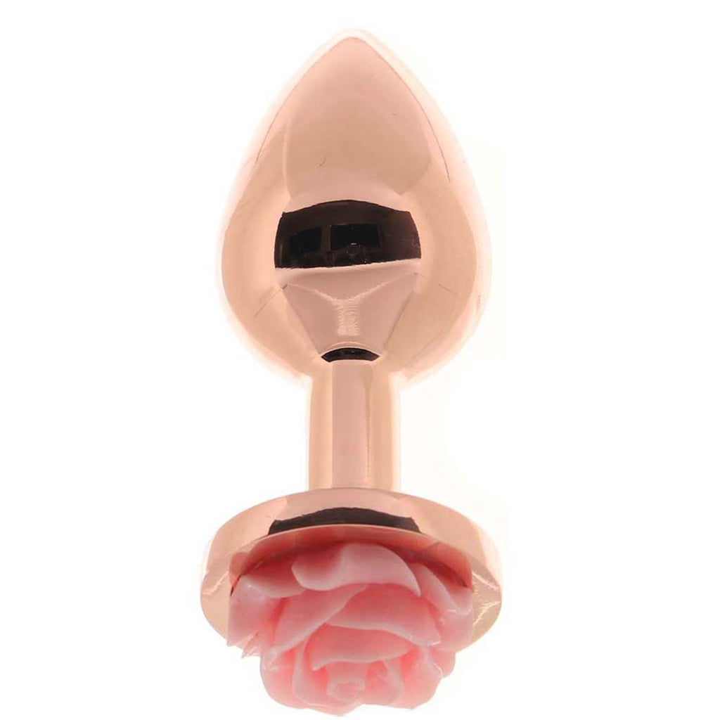 Rear Assets Small Rose Aluminum Plug in Rose/Pink Anal Sex Toys > Butt Plugs