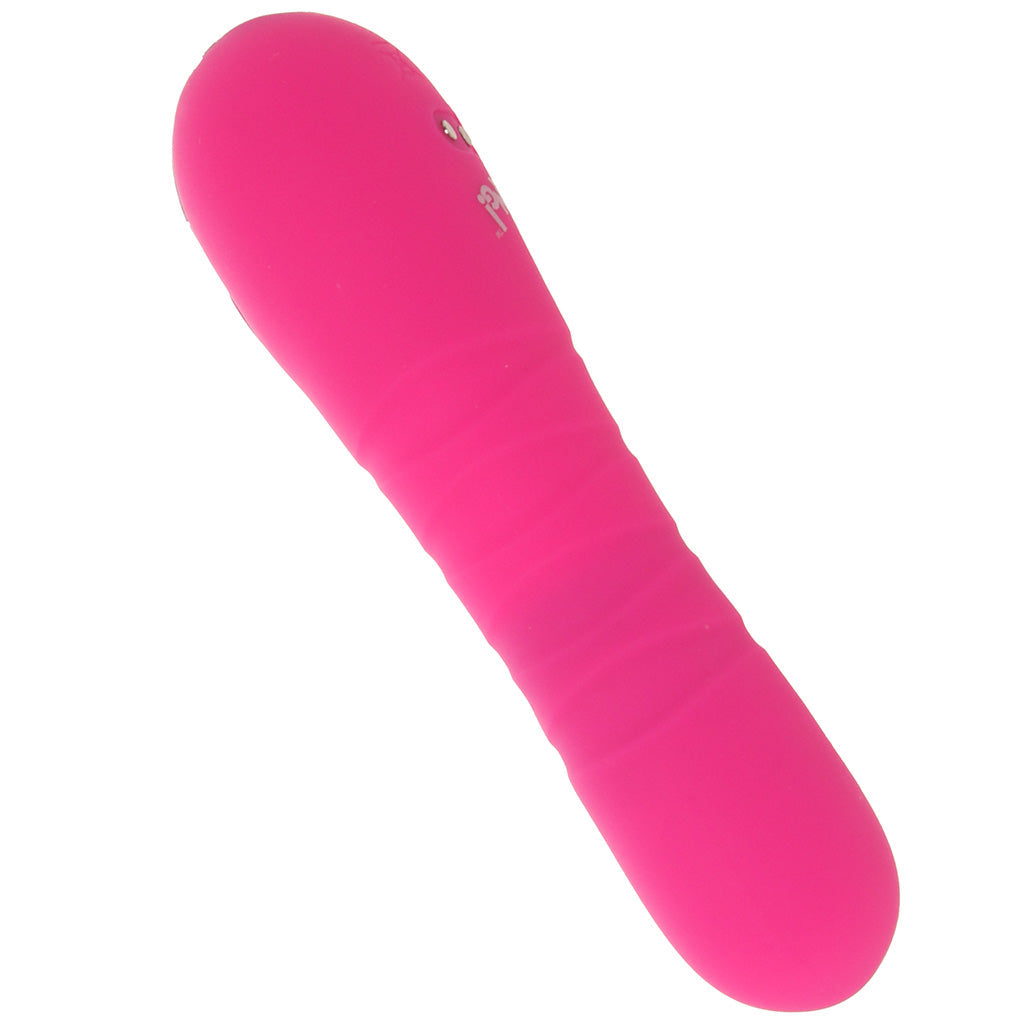 Bang! Thrusting Silicone Vibe in Pink Thrusting Dildos & Vibrators
