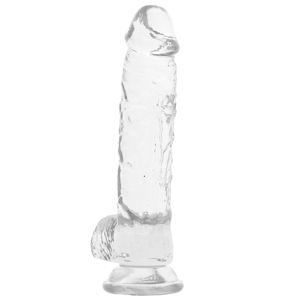 RealRock 5 Inch Realistic Ballsy Dildo in Crystal Clear Dildo Sex Toys > Realistic Dildos