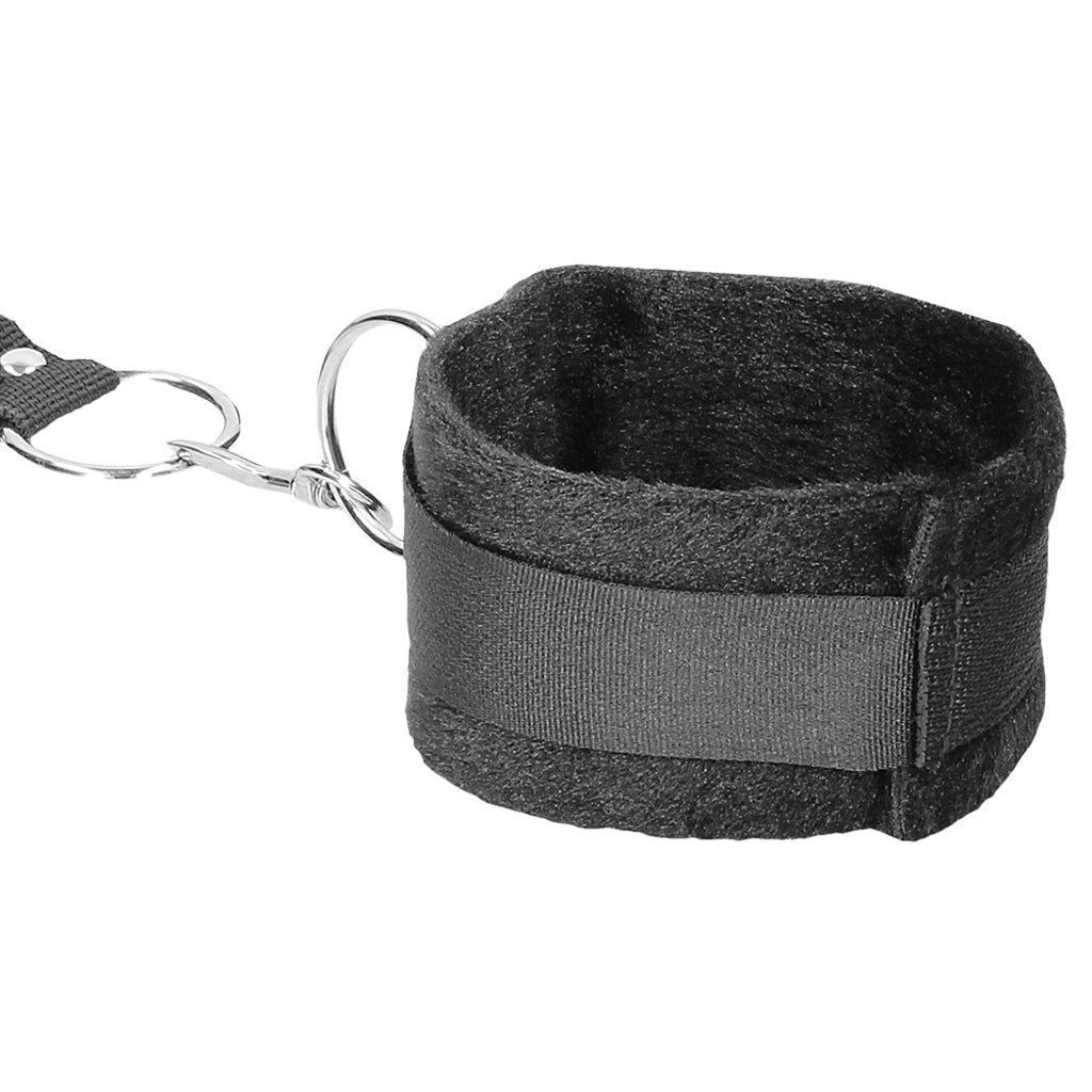 Black & White Velcro Hogtie With Cuffs Bondage and Fetish > Wrist and Ankle Cuffs