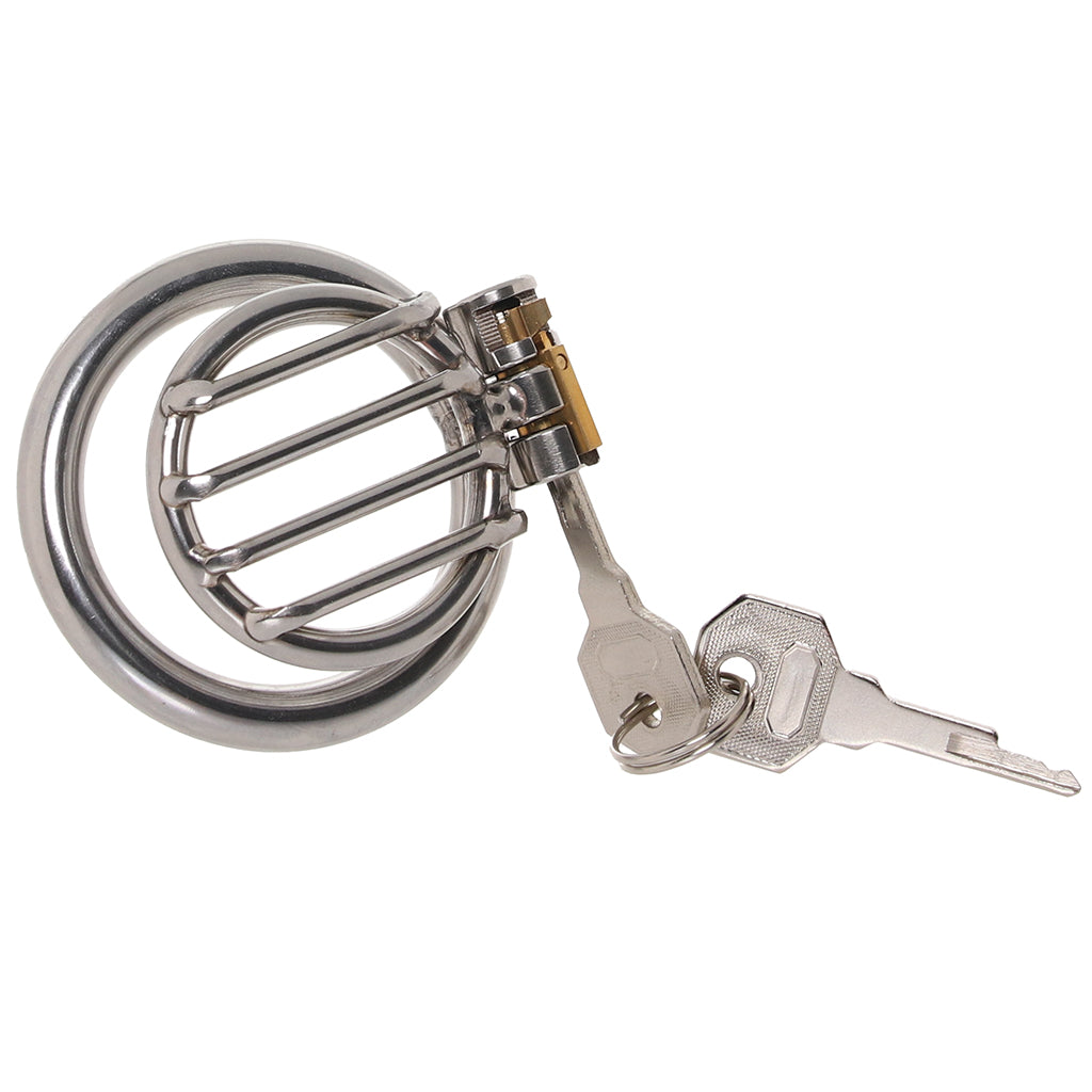 Blueline Stainless Steel Inverted Micro Jail Time Cock Cage Bondage and Fetish > Cock and Ball Devices