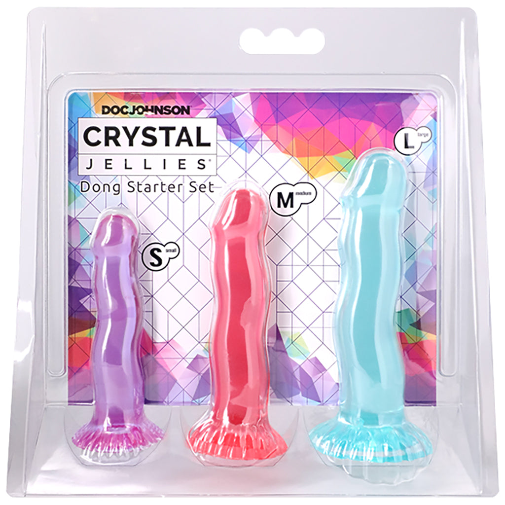 Crystal Jellies Dong Starter Kit Dildo Sex Toys > Anal Dildos