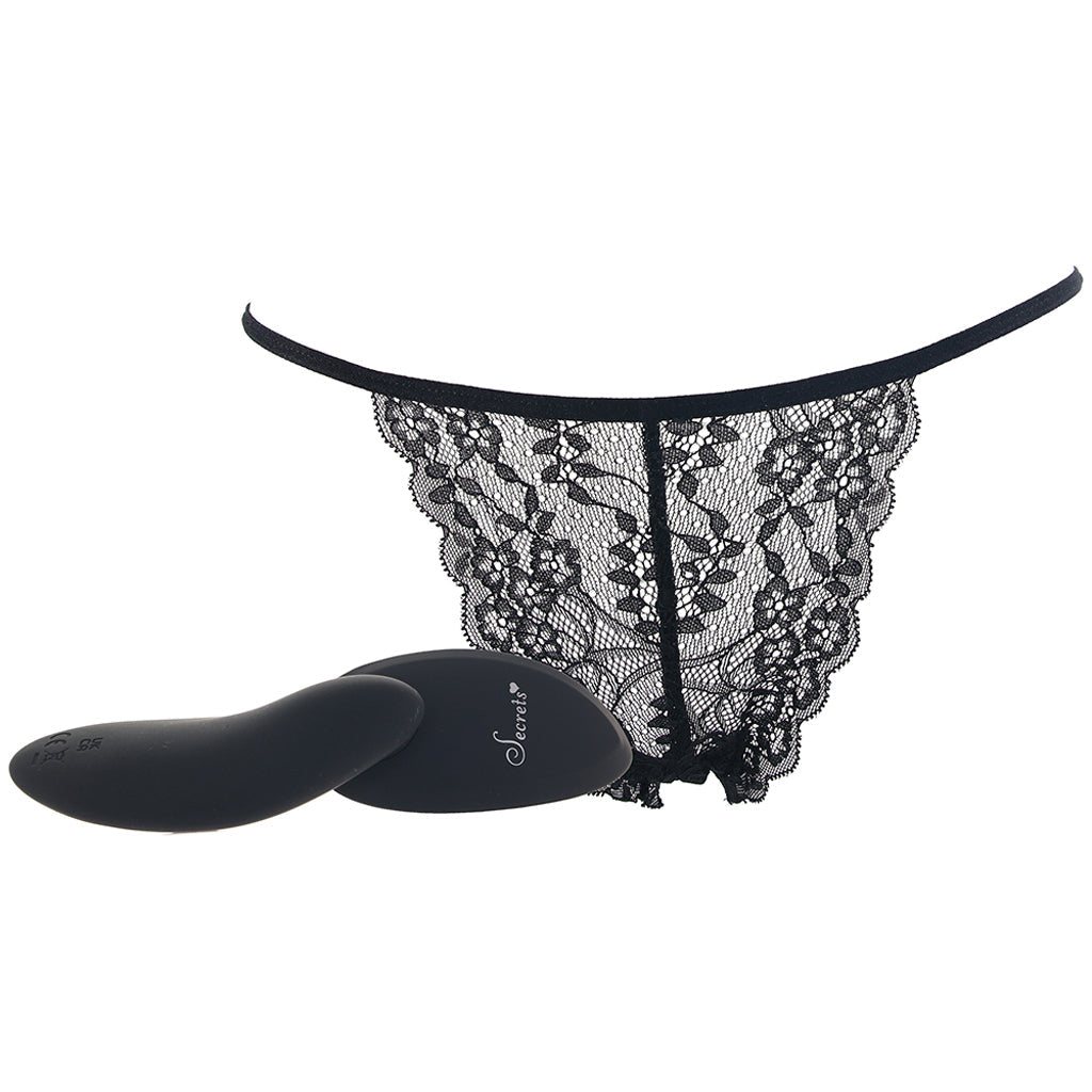 Black Lace Bikini & Remote Panty Vibe XL Vibrators > Wearable & Panty Vibrators