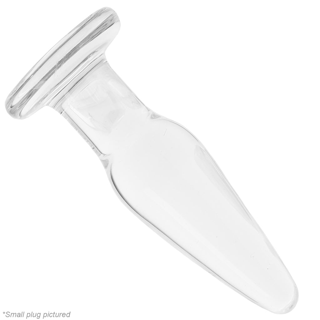 Crystal Premium Glass Tapered Anal Trainer Kit in Clear Anal Sex Toys > Butt Plugs