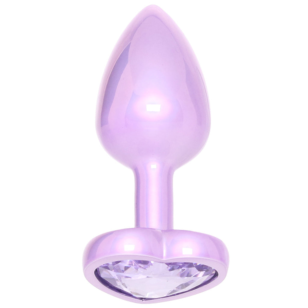 Jewel Amethyst Heart Plug in Small Anal Sex Toys > Butt Plugs