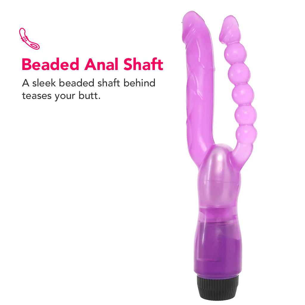 PinkCherry Dual Penetrator Vibe Vibrators > Double Penetration