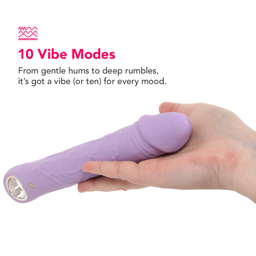 Large Purple Fantasy Vibe Vibrators > Realistic Vibrator Dildos