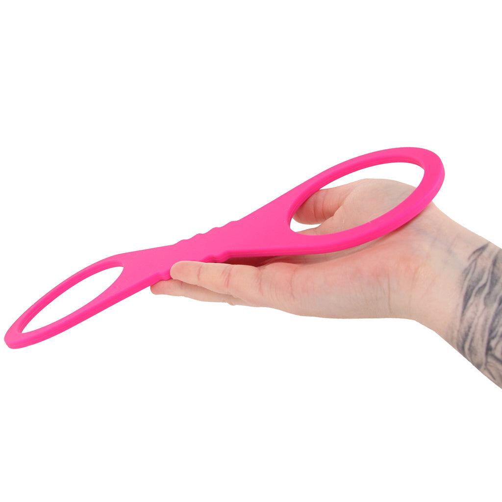 Sex & Mischief Hot Pink Silicone Cuffs in Large Bondage and Fetish > Wrist and Ankle Cuffs