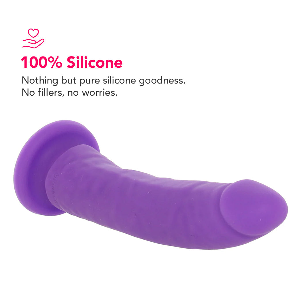 PinkCherry Premium 7.5 Inch Purple Silicone Realistic Dildo Dildo Sex Toys > Realistic Dildos